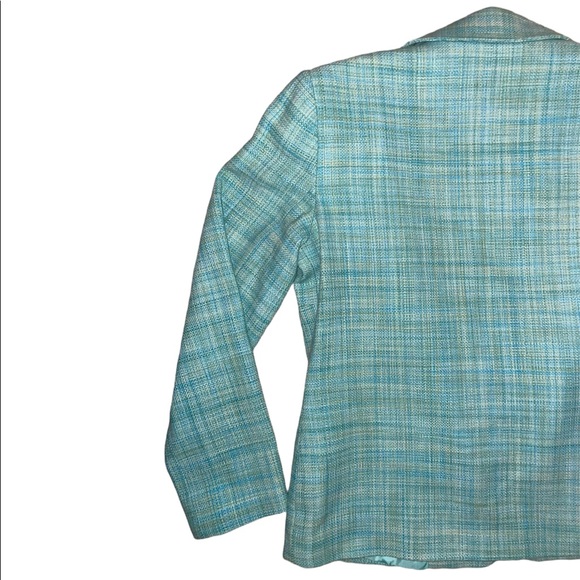 NWOT Appleseed’s - Women’s Petite Size 10P Blue & Green Blazer Jacket Coat - Picture 7 of 14